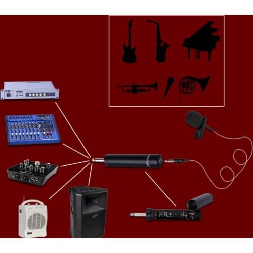 Microphone Converter Adapter 6.5mm Plug for Erhu Piano Sax Violin Guitar