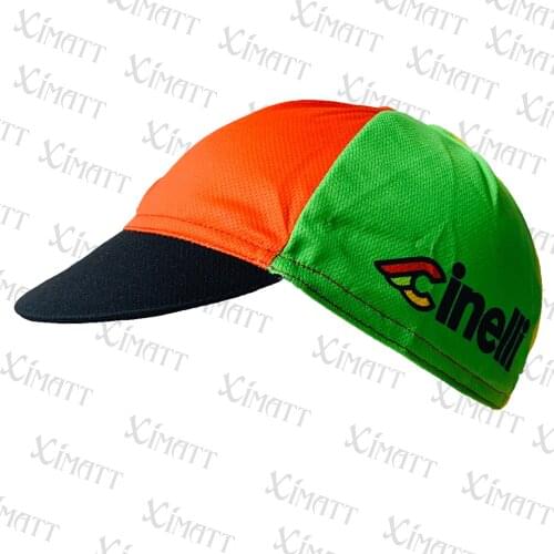 New Style Summer Cycling Cap Polyester Black Orange Green Bicycles For Women 2021 Headdress Lined Small Cloth Hats