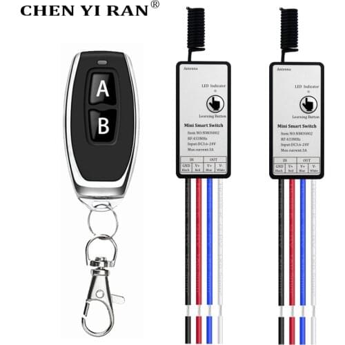 New products Wireless Remote Control Switch RF 433MHz Micro Receiver Module For Led Light Controller Dc 3.6V 5V 12V Diy Switch