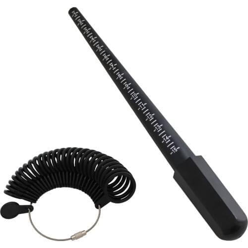 US Size Professional Jewelry Tools Plastic Ring Mandrel Stick Finger Gauge Ring Sizer Measuring For DIY Jewelry Size Tool Sets