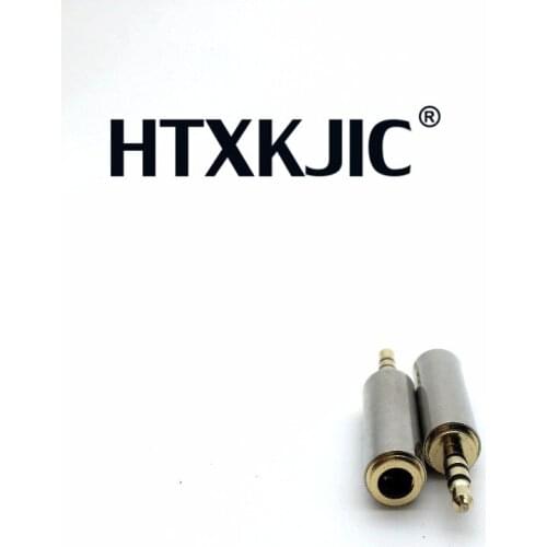 Connector 1PCS Gold 2.5 mm Male to 3.5 mm Female audio Stereo Adapter Plug Converter Headphone jack HOT SALE