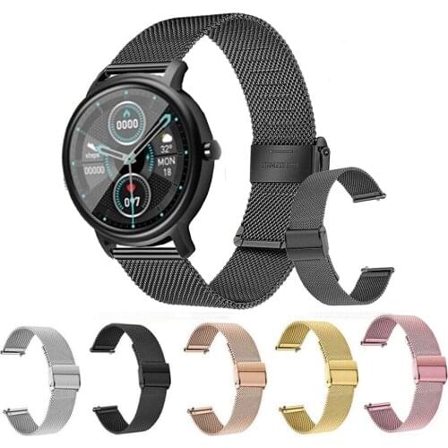 For Xiaomi Mibro Air Watchband 20mm Milanese Replacement Strap For Xiaomi Mibro Color/Mi bro air Sport Bracelet Accessories