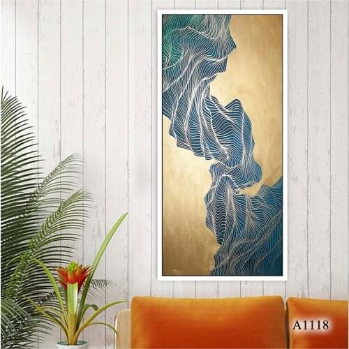 Modern Abstract Painting Picture HD Prints on Canvas Wall Art Home Decor Living Room Paintings Unframed 60x120cm
