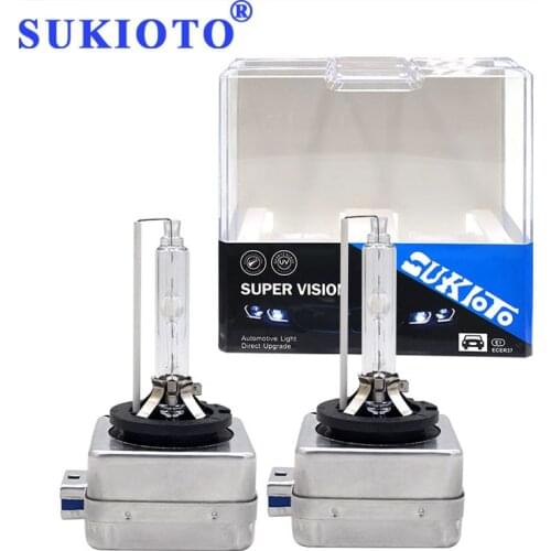 SUKIOTO 2PCS New OEM 55W D8S 8000K Xenon HID Lamps 25W D8S 5000K Auto HID Headlight Bulb 35W D8S 4300K 8000K Car Xenon Lights