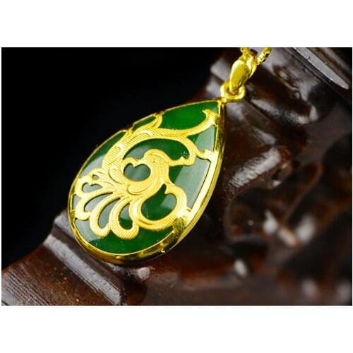Gold inlay and Tian Yubiyu with Fenglaiyi Pendant h2