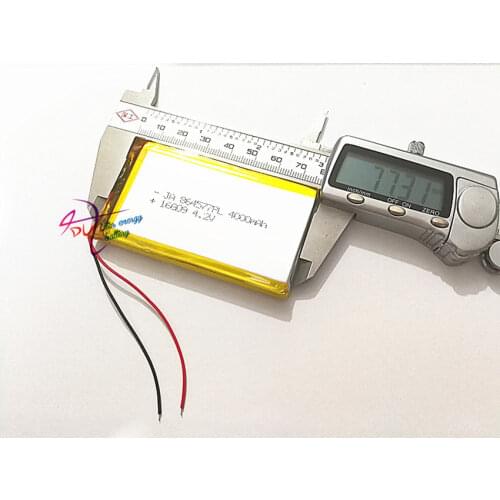 10pcs Polymer battery 4000 mah 3.7V 864577 smart home MP3 speakers Li-ion battery for dvr,GPS,mp3,mp4,cell phone,speaker