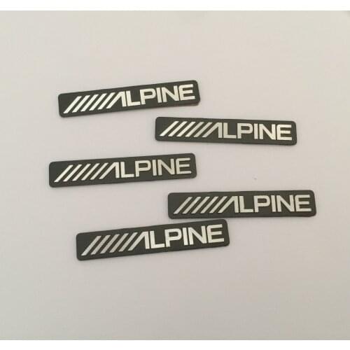 2pcs 5pcs 10pcs /////ALPINE ALPINE car Hi-Fi Speaker audio Speaker Badge stereo Emblem sticker car styling accessories