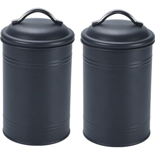 2Pcs Seal Storage Jar Desktop Storage Bottle Home Organizer Coffee Sugar Tea Container Multifunction Storage Tank Kitchen Food C