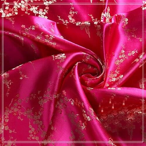 90cmx100cm Classical style rose jacquard tapestry satin jacquard fabric Cloth bedding patchwork tissue home Textile Sewing