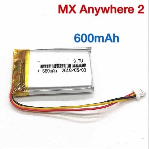 New for Logitech MX Anywhere 2 Mouse battery 3.7v,600mah MP3 MP4 battery