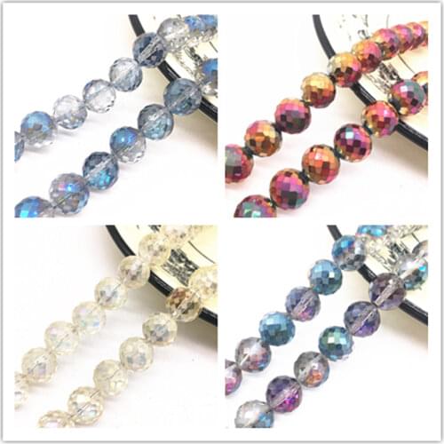 Wholesale 12mm Austria Faceted High Quality Crystal Glass Loose Spacer Round Beads Ball Handmade DIY Jewelry Making Bracelet