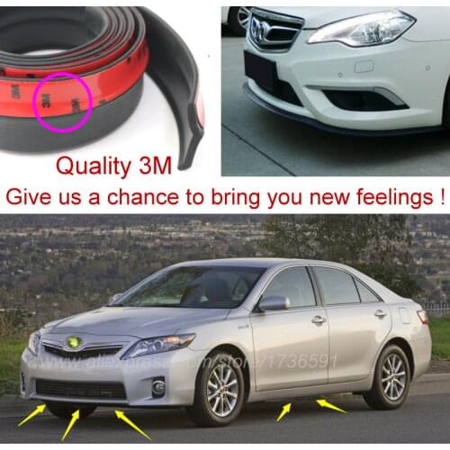 Bumper Lip Deflector Lips For TOYOTA Camry V XV 1990~2015 / Front Spoiler Skirt For Auto to Car Tuning View / Body Kit / Strip