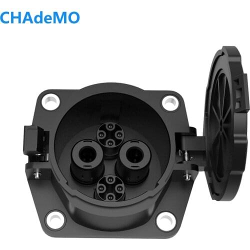 Electric Car Fast Charger DC 1000V 80A 125A 150A EV Charger Socket Japan CHAdeMo Inlet Socket