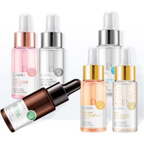 Deep Moisturizing Serum Hyaluronic Acid Vitamin C Whitening Nicotinamide Tea Tree Anti-wrink Skin Care TSLM1
