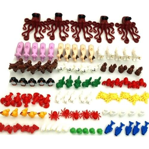 100 Animals Blocks MOC Compatible Classic City Friends Building Bricks Construction Toys for Children Brinquedos Juguetes Bloque