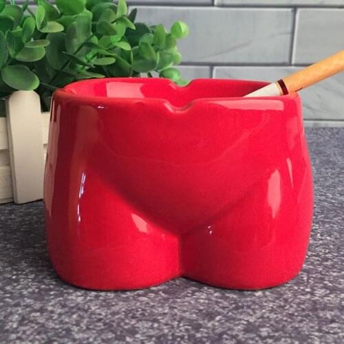 Creative Ceramic Chest Ashtray Lovely Cartoon Butt Personality Fashion Mini Home Gift Ash Tray Cigarette Ashtray Ceramic Ashtray