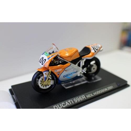 Diecast Toy Model 1:24 Ratio DUCATI 996R 100# Motorcycle Racing Vehicles Model for Boy Gift,Collection,Decoration