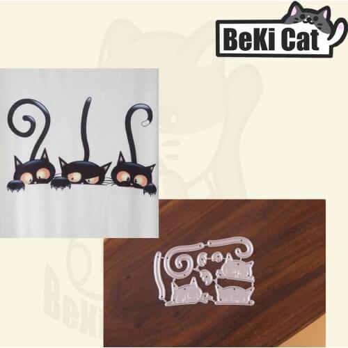 Animals black cat Metal Cutting Dies Stencils for DIY Scrapbooking photo album Decorative DIY Paper Cards