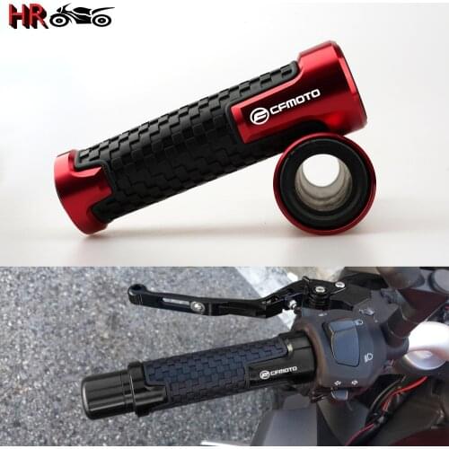 Newest Motorcycle CNC Aluminum Accessories Rubber Handle Bar Grip Anti-Skid Handlebar Grips For CFMOTO 400NK 650NK 400 650 NK