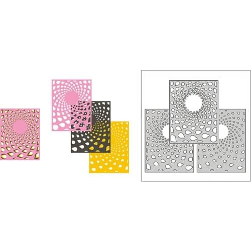 New 2021 Layering Water Droplets Swirl Plate Metal Cutting Dies for Scrapbooking and Card Making Decor Embossing Craft No Stamps