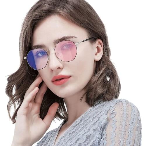 Womens Glasses for computer gaming anti blue glasses men photochromic lens myopia diopter metal frame filter blue light goggles