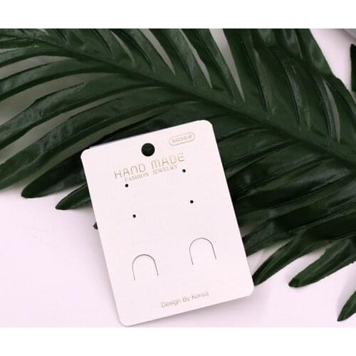 Wholesale 200Pcs/lot 6x8cm Hand Made Earring Cards Accessories PVC Hanger Drop Earring Display DIY Cards Tags