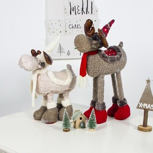 2020 new year Gift Plush Elk Doll Elk Figurine Decorations Birthday Wedding gift Gadgets Decorations Ball Party Home Decorations