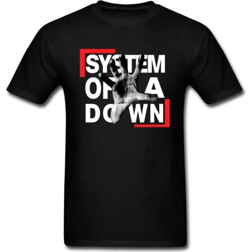 Popular Band T-Shirt Hottest System Of A Down T Shirt Mens Fashionable Casual Out Street Tshirt Mens Cotton Shirt Tee Guys