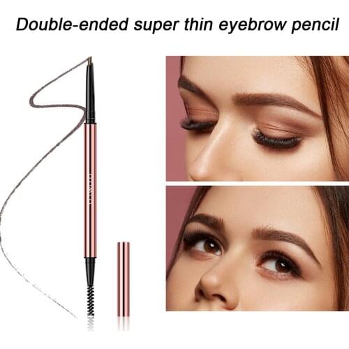 Precision Brow Pencil Ultra Fine Long Lasting Dual-use Eyebrow Pencil With Brush For Women Girl Maquillaje