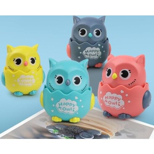 Press Sliding Car Owl Cartoon Shape Toys Kindergarten Gift Pull Back Inertial Car Childrens Toy Gift
