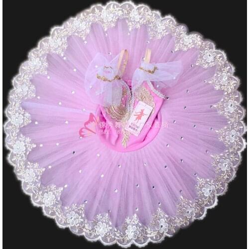 Pink Professional Ballet Dress Women Kids Girls Adults Tutu Ballet Swan Lake Ballet Costumes Ballerina Performance Dance Outfits