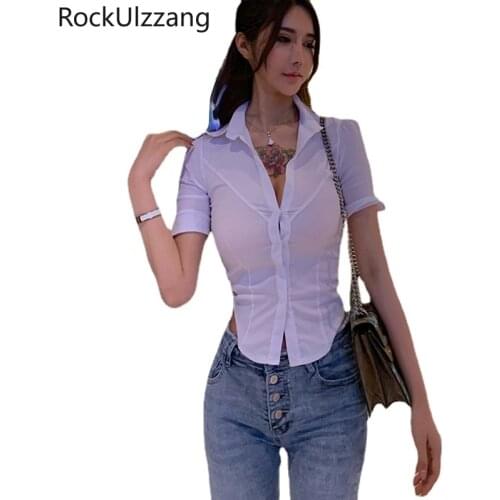 Rockulzzang Black Blouses