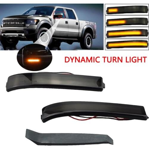 Superb LED Blinker Dynamic Turn Signal Light Side Rear-View Mirror Light For 2009-14 Ford F150 & 2010-14 SVT Raptor