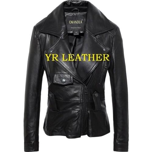 Yanreceiver Womens Fashion Leather Jackets