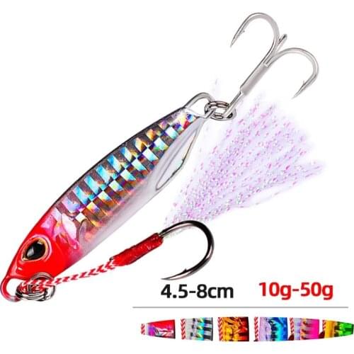 1PC DUO 10g-50g Metal Jig Fishing Lure Trolling Hard Bait Bass Fishing Bait Tackle Trout Jigging Lure Jigs Saltwater Lures Peche