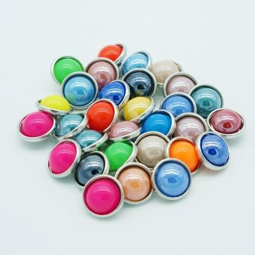 10pcs 12MM mixed Ceramic interface snap buttons for DIY charm snap bracelet jewelry beauty charm wholesale NS5010