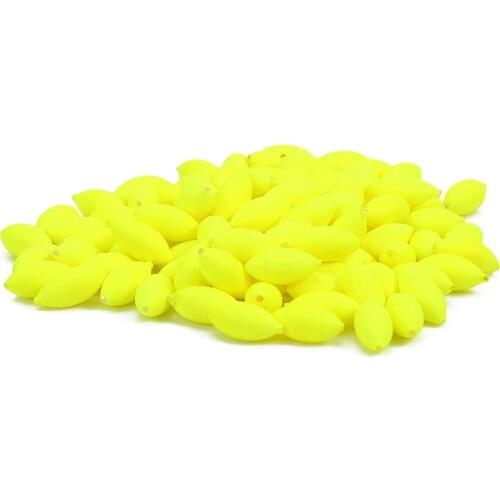 100pcs Fishing Strike Indicator Fishing Lures Baits Floats Beads With Smooth Waterproof Coating Fishing Tool For Anglers