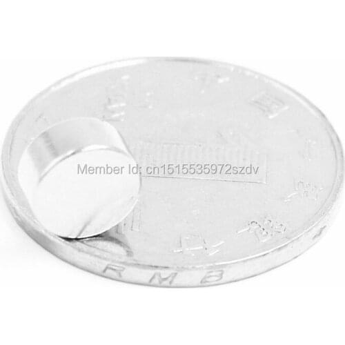 50pcs Strong Round Dia 8mm x 4mm N35 Rare Earth Neodymium Magnet Art Craft Fridge 8x4mm