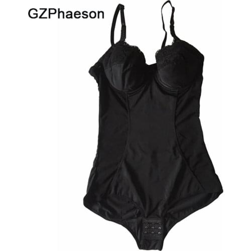 Seamless Black Corset Bodysuit Bra Full Body Shaper Slip One-Piece Butt Lifter Slim Thong Shapewear Faja Reductoras Colombianas