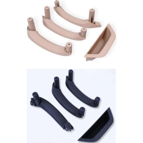 Beige Black Car left Right Interior Door Handle Inner Door Panel Handle Pull Trim Cover For BMW X3 X4 F25 F26 2010-2017