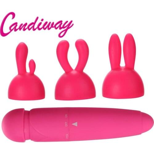 Candiway Waterproof&Silent Cordless Design Cute Rabbit Portable jumping egg Vagina Clitoris Massager Sex Toys For Women