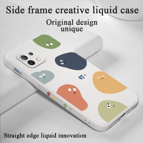 Simple Cartoon Monster Phone Case For Xiaomi Mi 11 10T 10T Pro 10 S lite Ultra 9T 9 8 Note 10 Pro Poco F3 F2pro X2 Cover