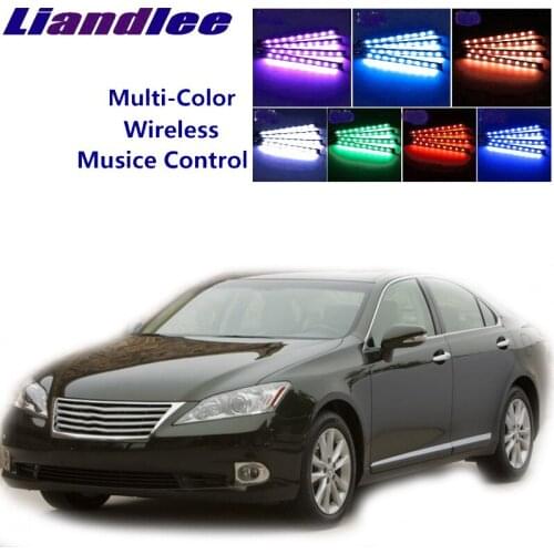 LiandLee Car Glow Interior Floor Decorative Seats Accent Ambient Neon light For Lexus ES 350 240 XV40 MK5 2007~2012