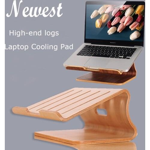 2020 Newest Laptop Cooling Pad Walnut Birch macbook cooling base wooden laptop cooling bracket Laptop universal