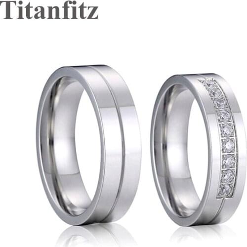 High quality latest jewelry couple wedding ring designs LOVE Alliances anniversary marriage rings for men and women