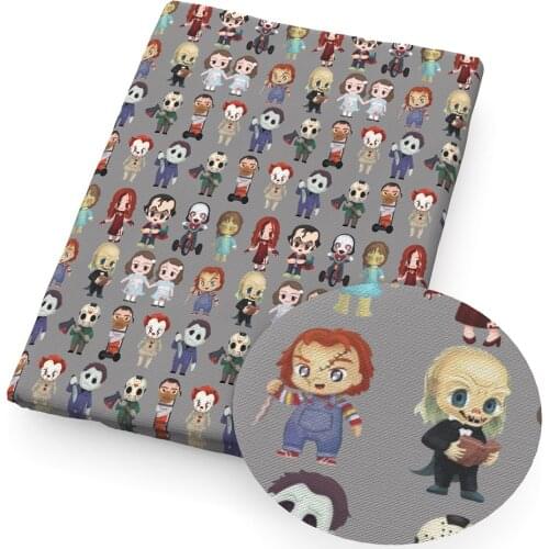 50*140cm Polyester Cotton Sheet Halloween Theme Cartoon Pumpkin Printed Cloth Fabric For Patches Dress Home Textile DIY,c12902