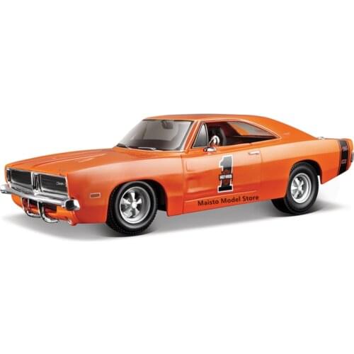 Maisto 1:24 1969 Dodge Refit Challenger R/T Convertible Highly-detailed die-cast precision model car Model collection gift