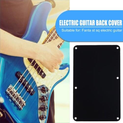 PVC 6 Holes Guitar Tremolo Cavity Cover Back Plate Closed Style Electric Guitar Cavity Cover Backplate Guitar Parts Backplate
