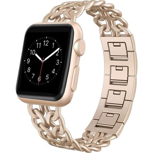 Stainless Steel Strap for Apple Watch SE 6 5 4 Band 40mm 44mm Band Metal Link Bracelet Strap for iwatch Series 1 2 3 42mm 38mm