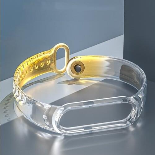 For Mi Band 6 5 4 3 Strap Silicone Bracelet Transparent Wristband Replacement on Xiaomi Miband 5 Summer Fashion Accessories